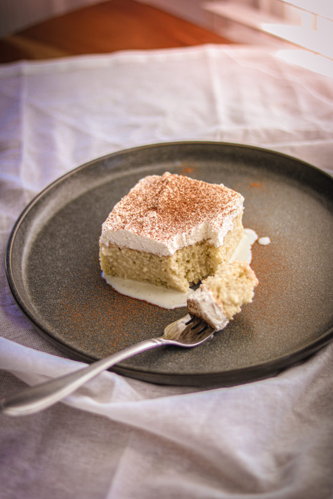Gluten free tres leches cake by Sisters Sans Gluten