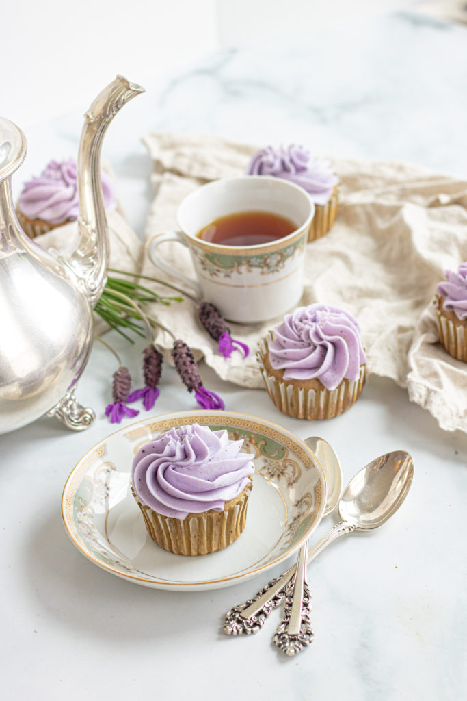 Gluten free earl grey lavender cupcakes by Sisters Sans Gluten