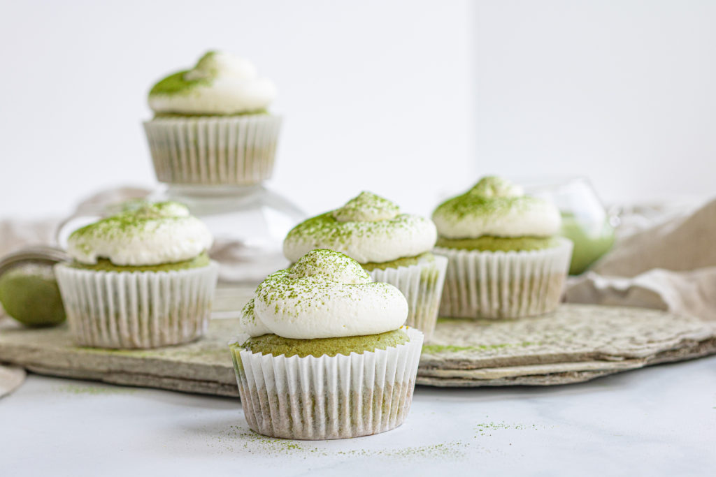 Gluten free matcha cupcakes by Sisters Sans Gluten