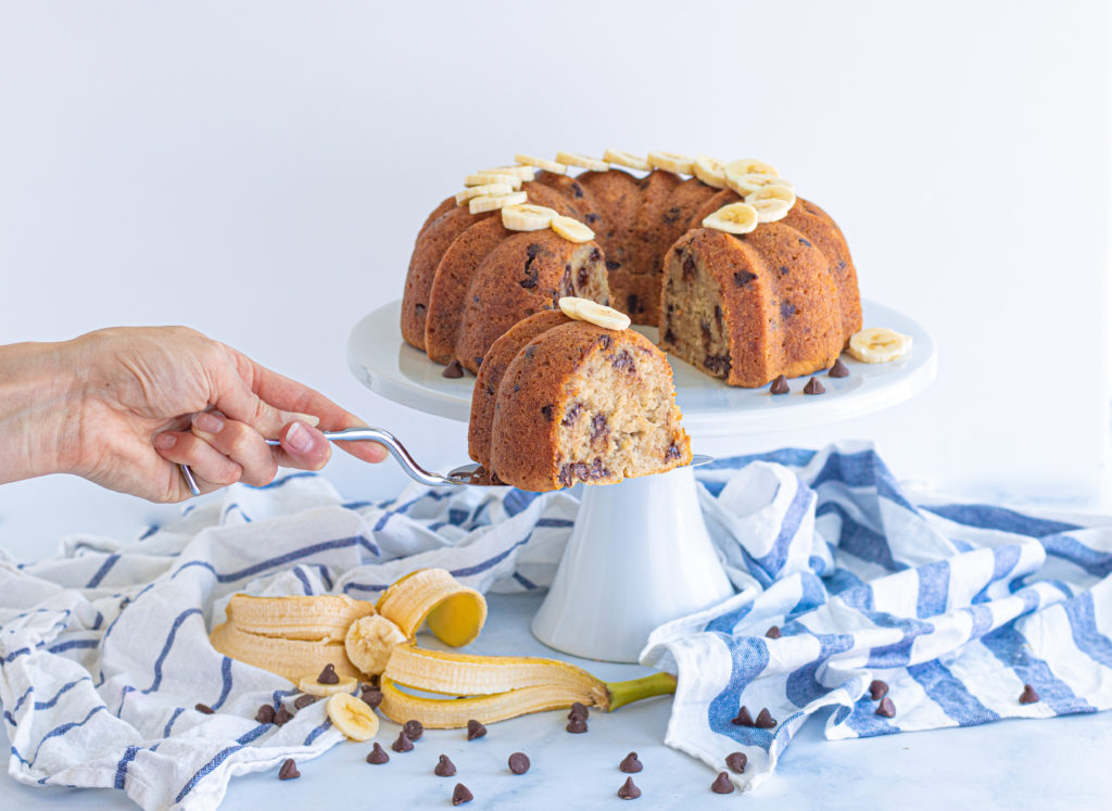 Gluten Free Banana Chocolate Chip Bread - Sisters Sans Gluten