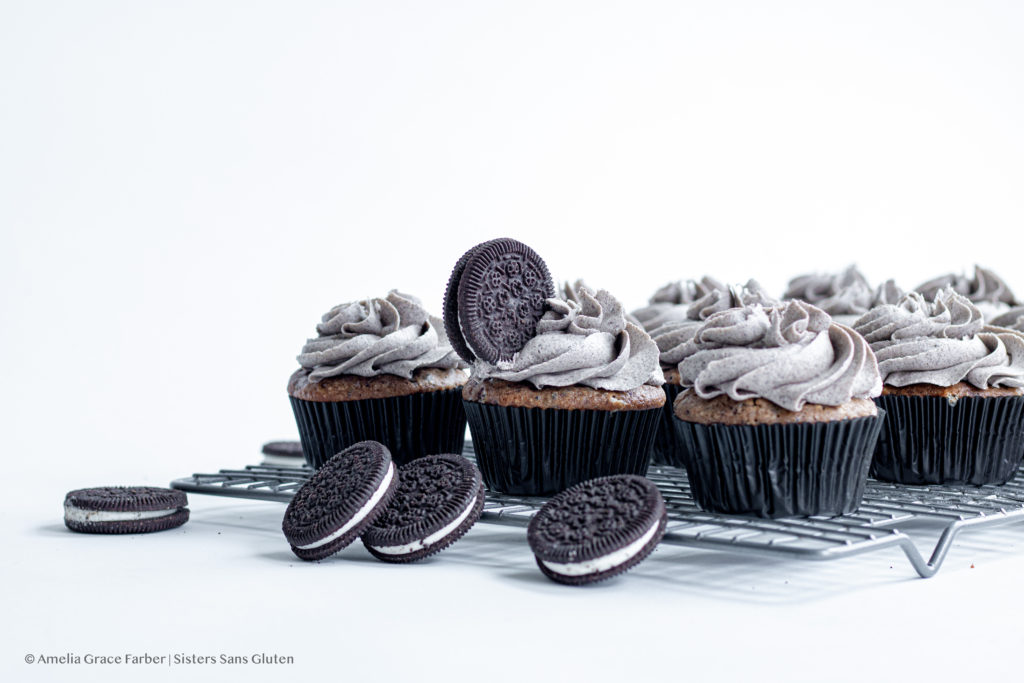 gluten free cookies 'n cream cupcakes by sisters sans gluten