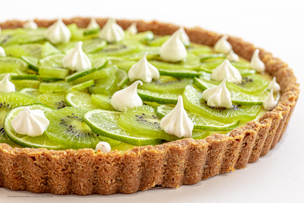 gluten free kiwi lime tart by sisters sans gluten