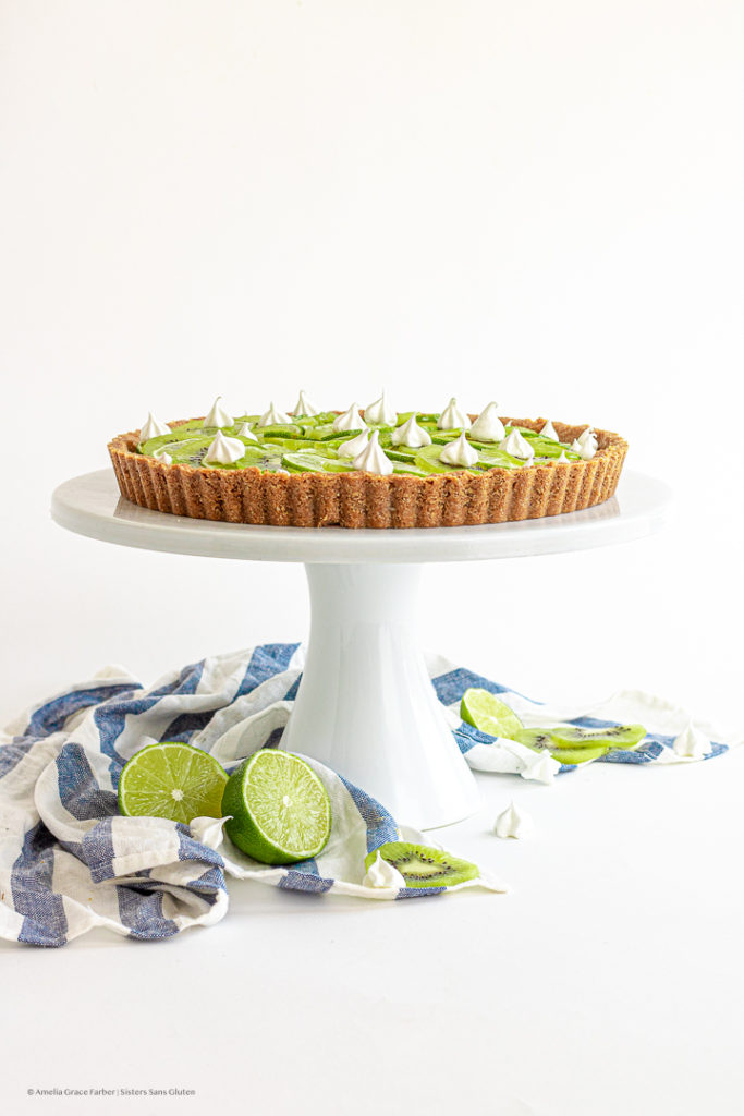 gluten free kiwi lime tart by sisters sans gluten