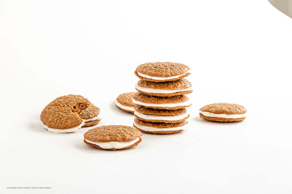 gluten free oatmeal cream pies by sisters sans gluten