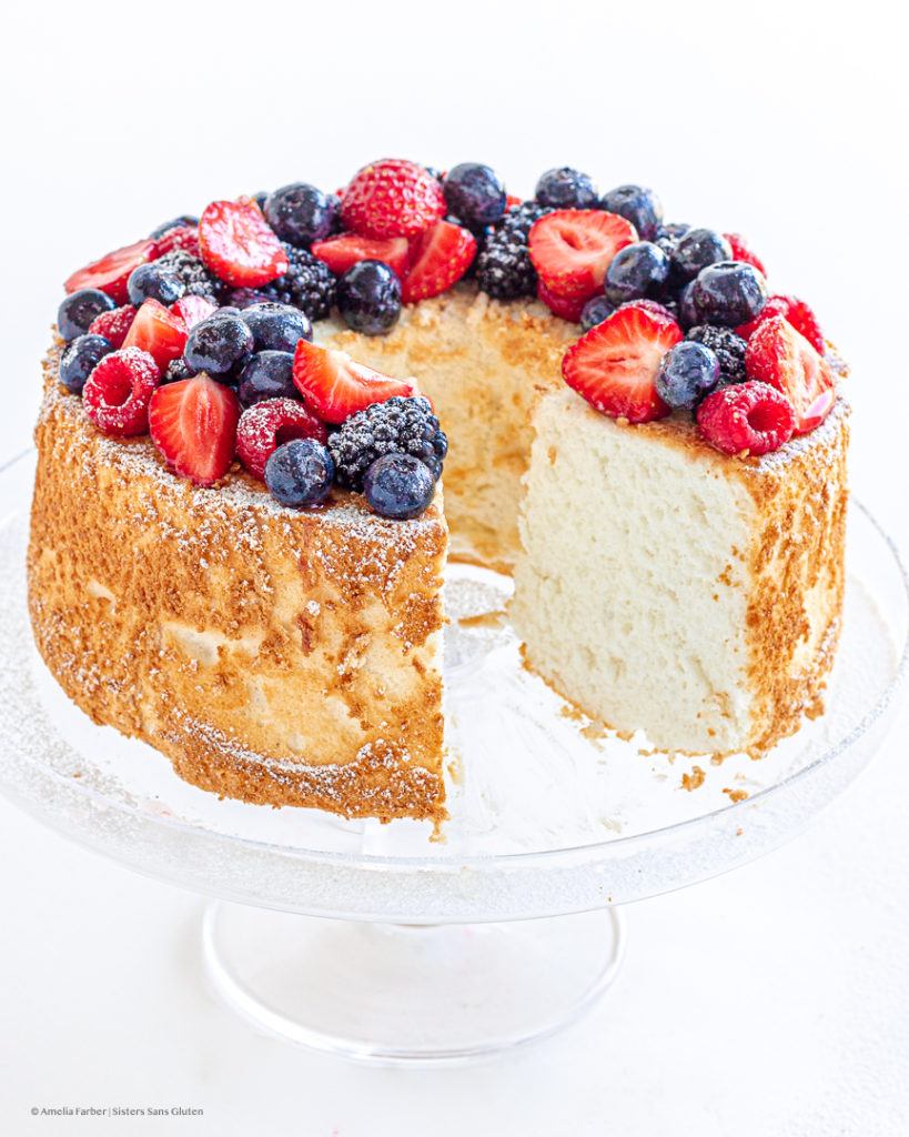 gluten free angel food cake by sisters sans gluten