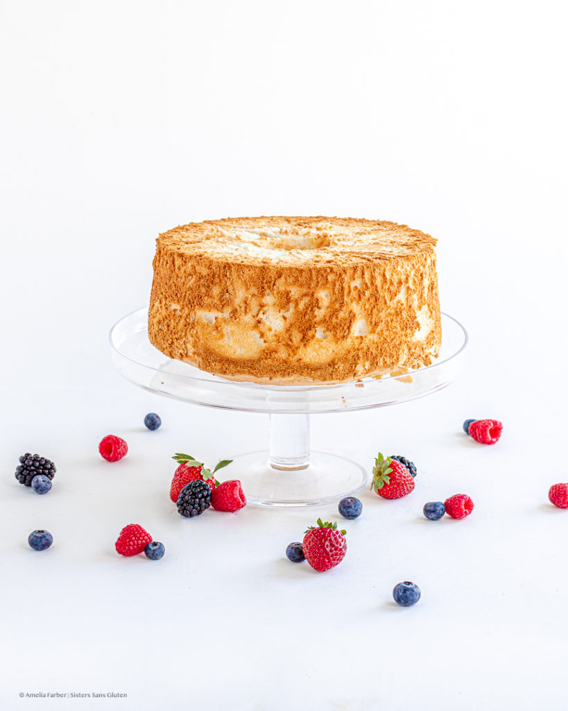 gluten free angel food cake by sisters sans gluten