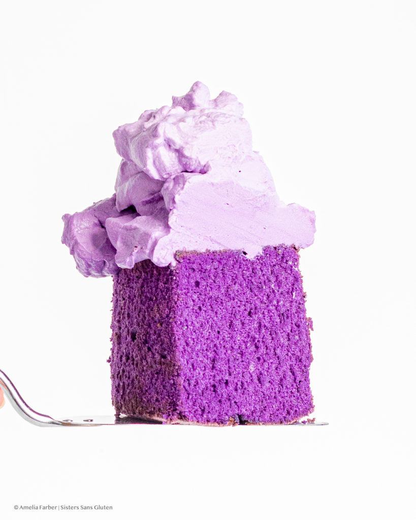 gluten free ube cake by sisters sans gluten