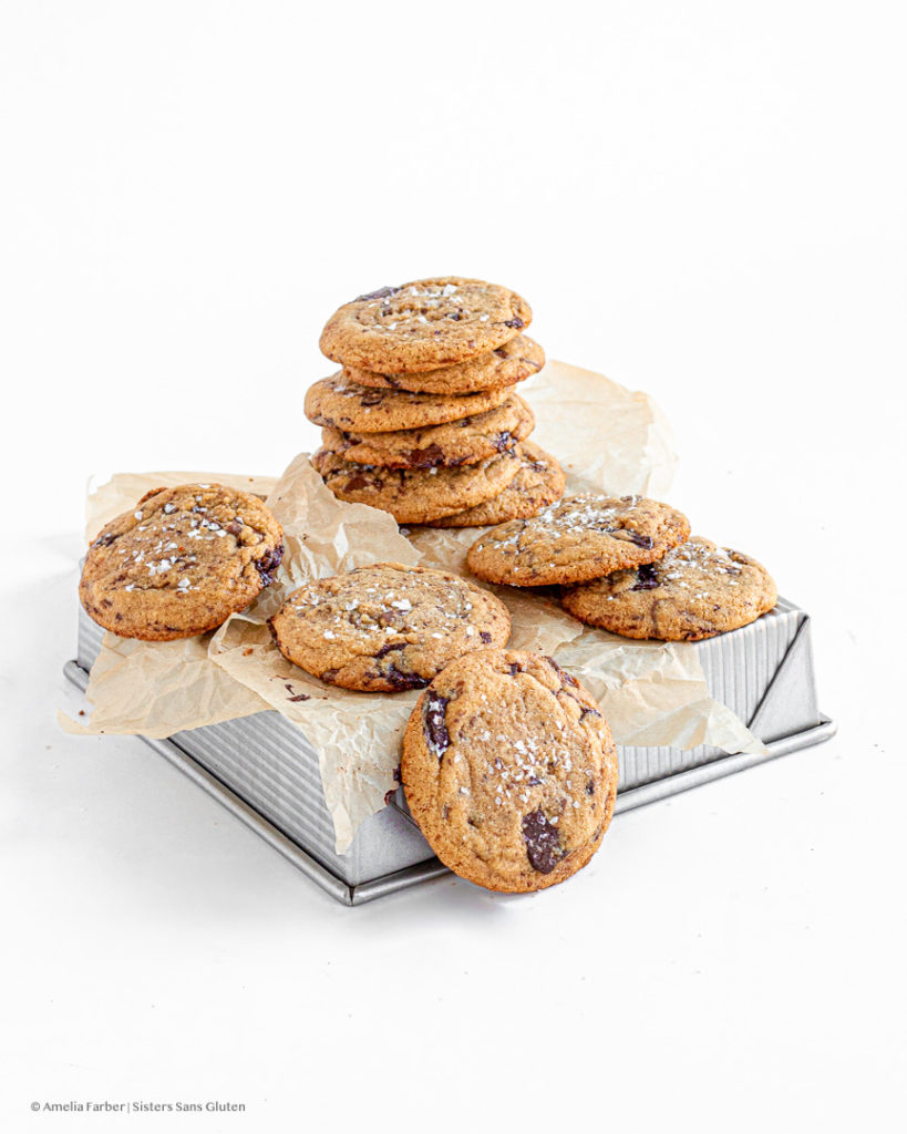 gluten free chocolate chip cookies by sisters sans gluten