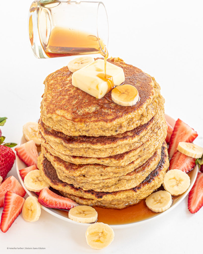 gluten free banana pancakes by sisters sans gluten