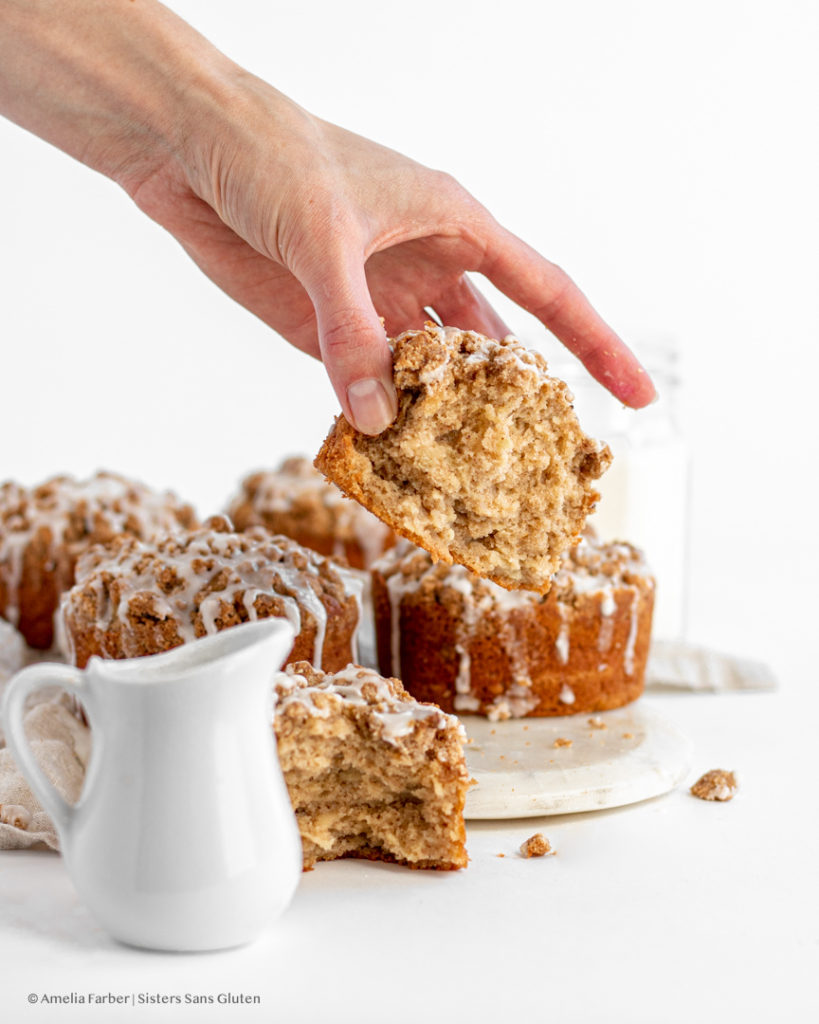 gluten free apple streusel muffins by sisters sans gluten