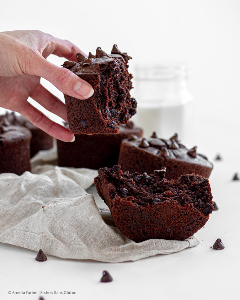 gluten free chocolate muffins by sisters sans gluten