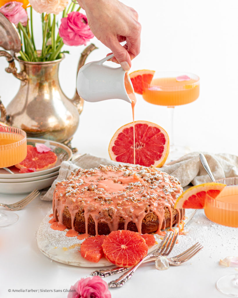 gluten free grapefruit cake by sisters sans gluten