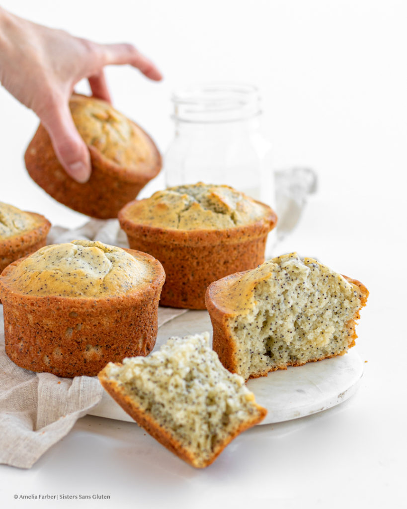 gluten free poppyseed muffins by sisters sans gluten