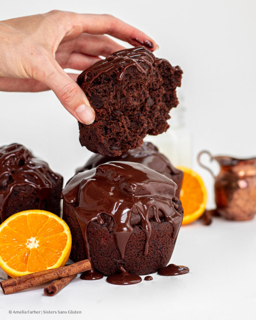 gluten free chocolate orange muffins by sisters sans gluten