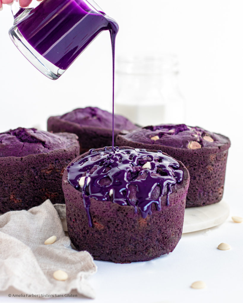 gluten free ube muffins