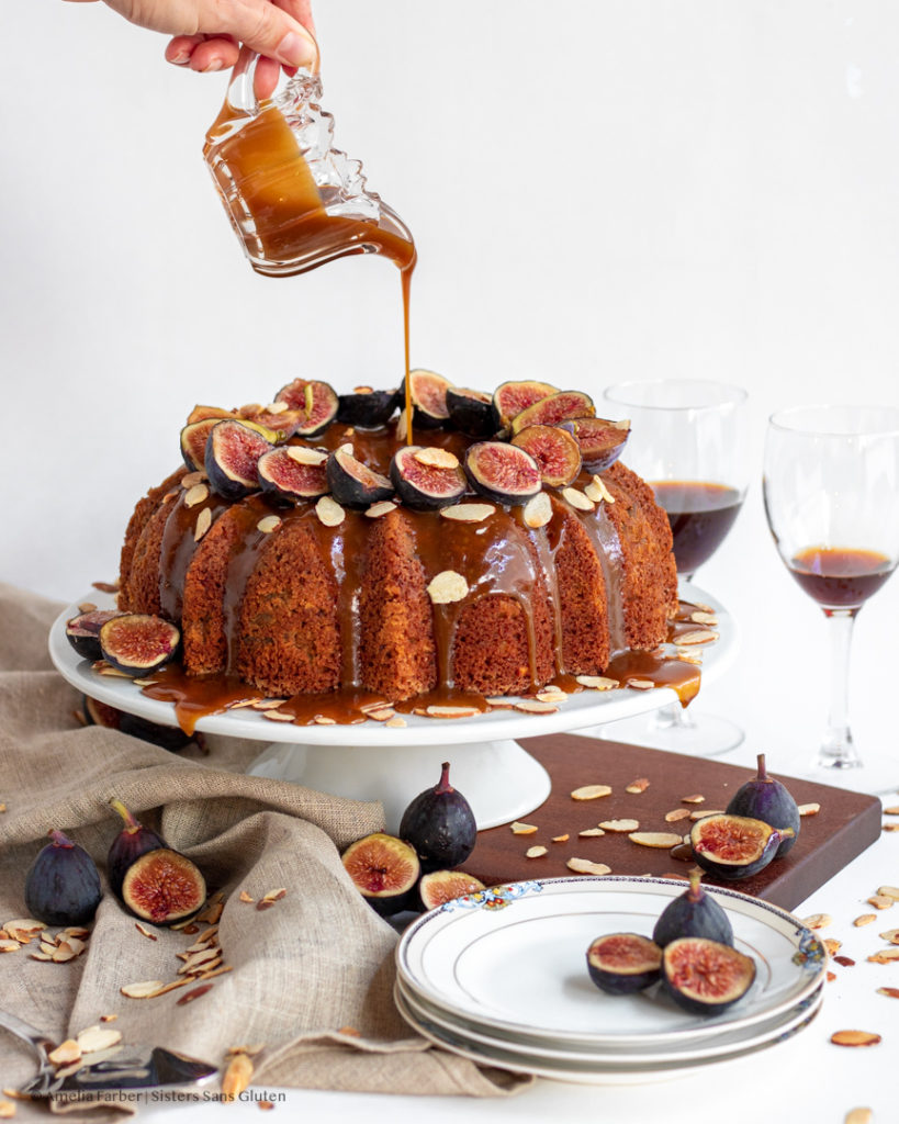 gluten free almond fig cake by sisters sans gluten