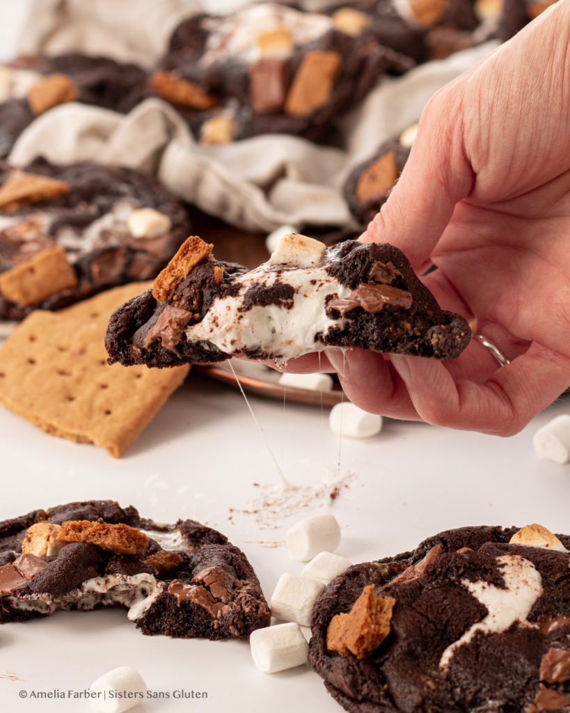 gluten free s'mores cookies by sisters sans gluten