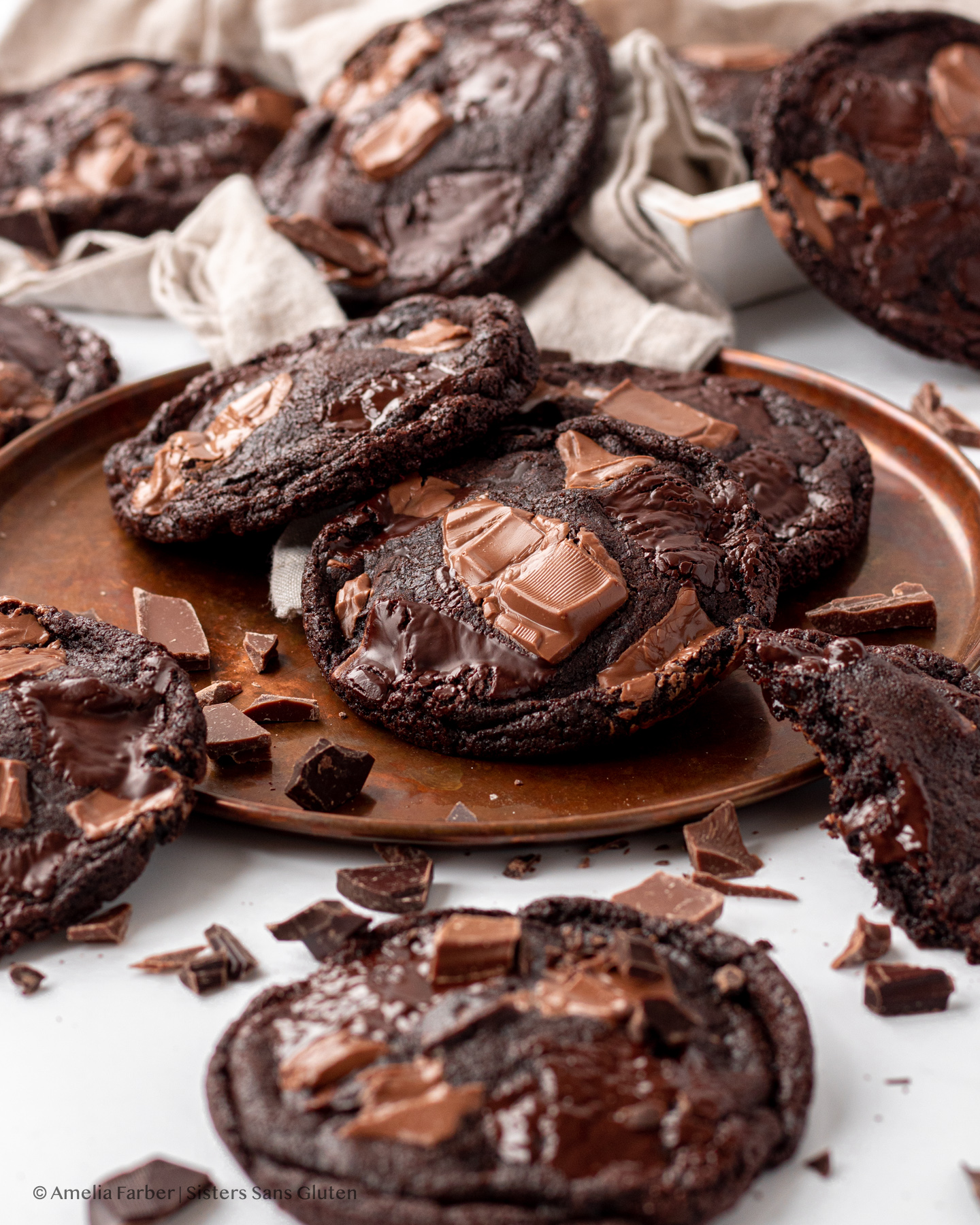 Gluten Free Triple Chocolate Cookies